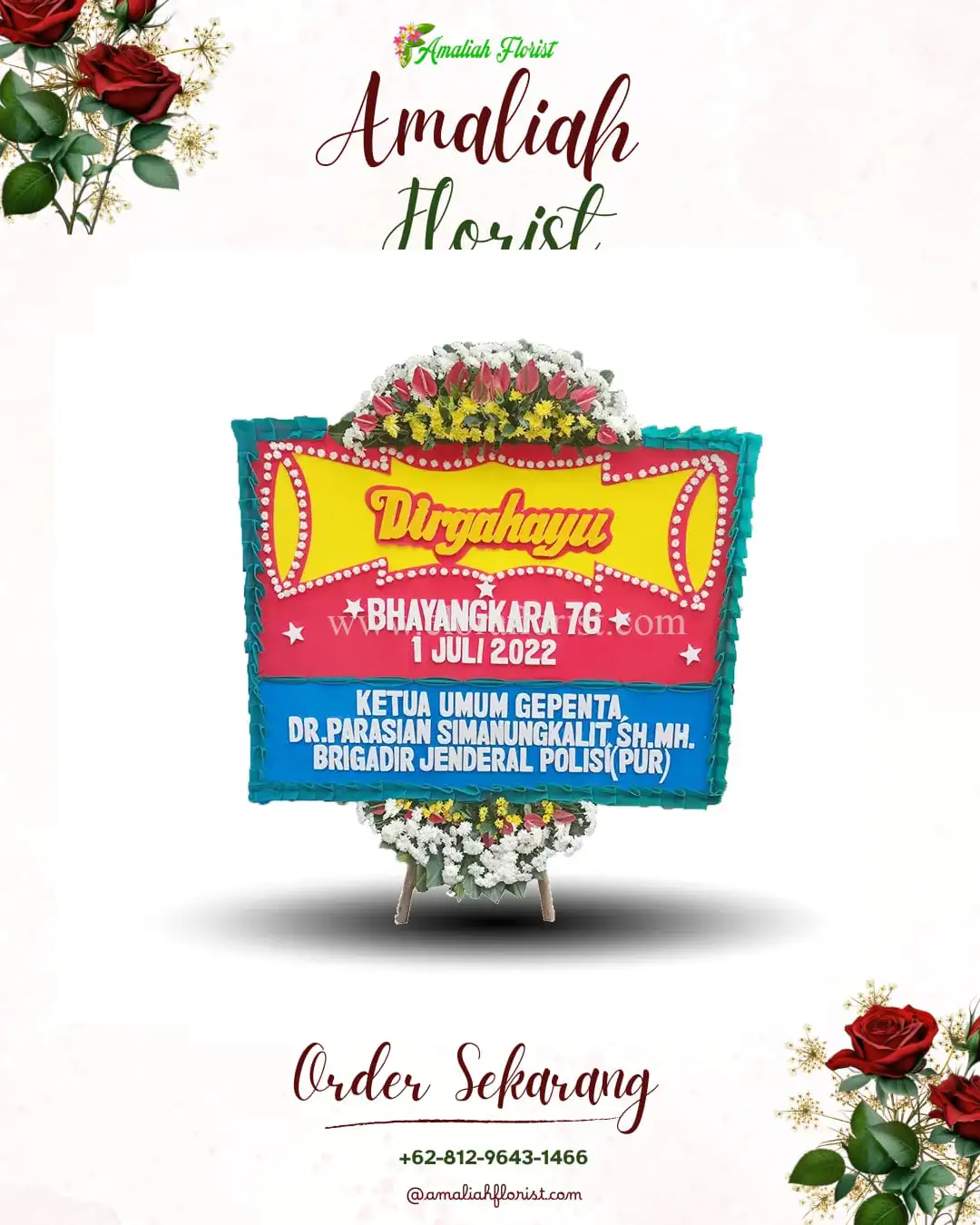 Papan Bunga HUT Ulang Tahun Semidang Aji